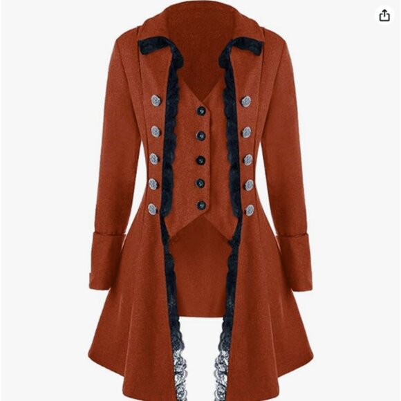 Jackets & Blazers - Renaissance Steampunk Velvet Jacket Gothic Victorian Pirate Tailcoat Frock Coat